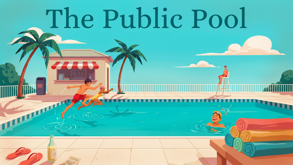 The Public Pool in Summer