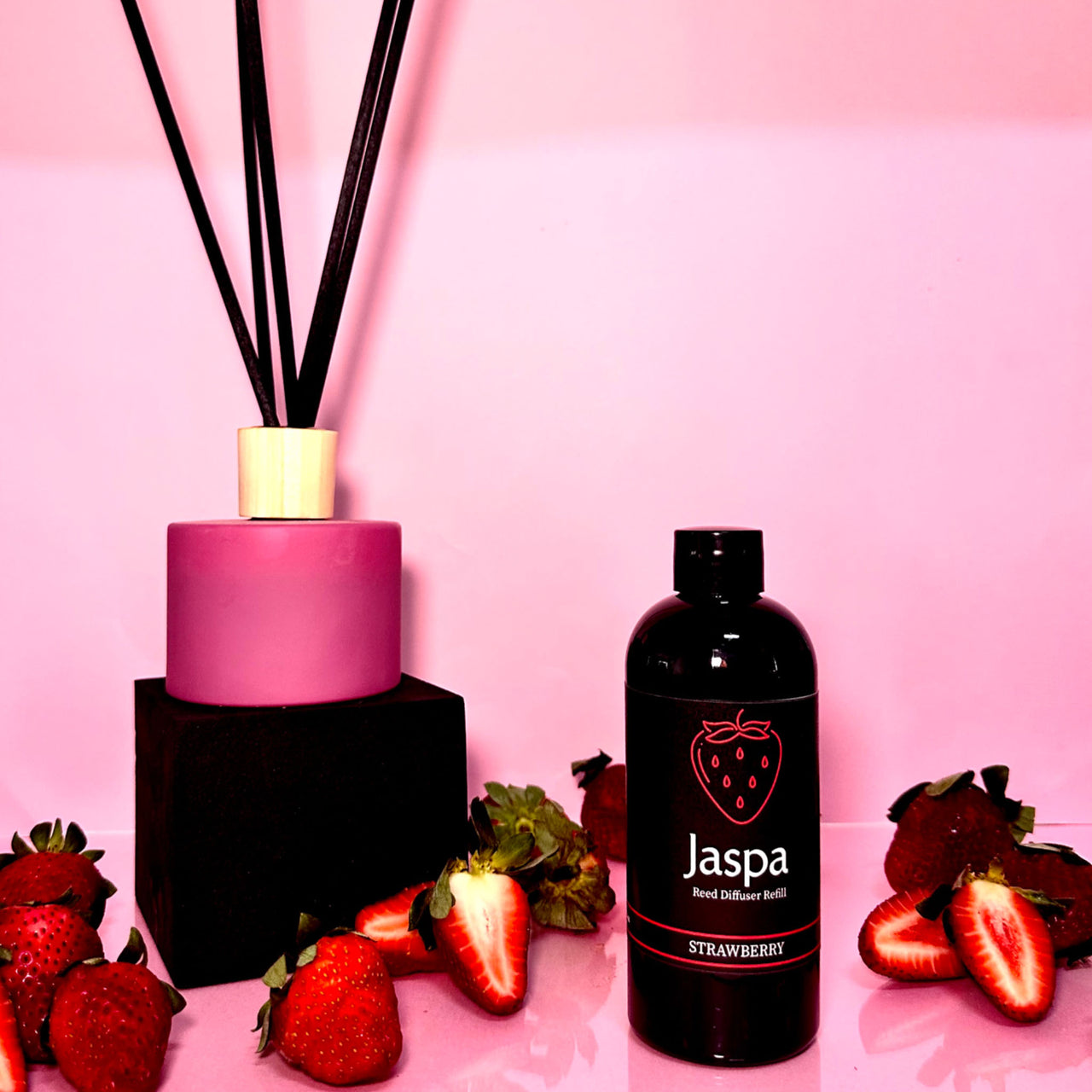 Strawberry Reed Diffuser Set
