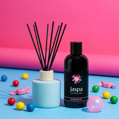Bubblegum Reed Diffuser Set โ Ocean Blue vessel