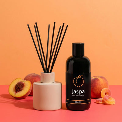Peach Reed Diffuser Set โ Jaspa reed diffuser set
