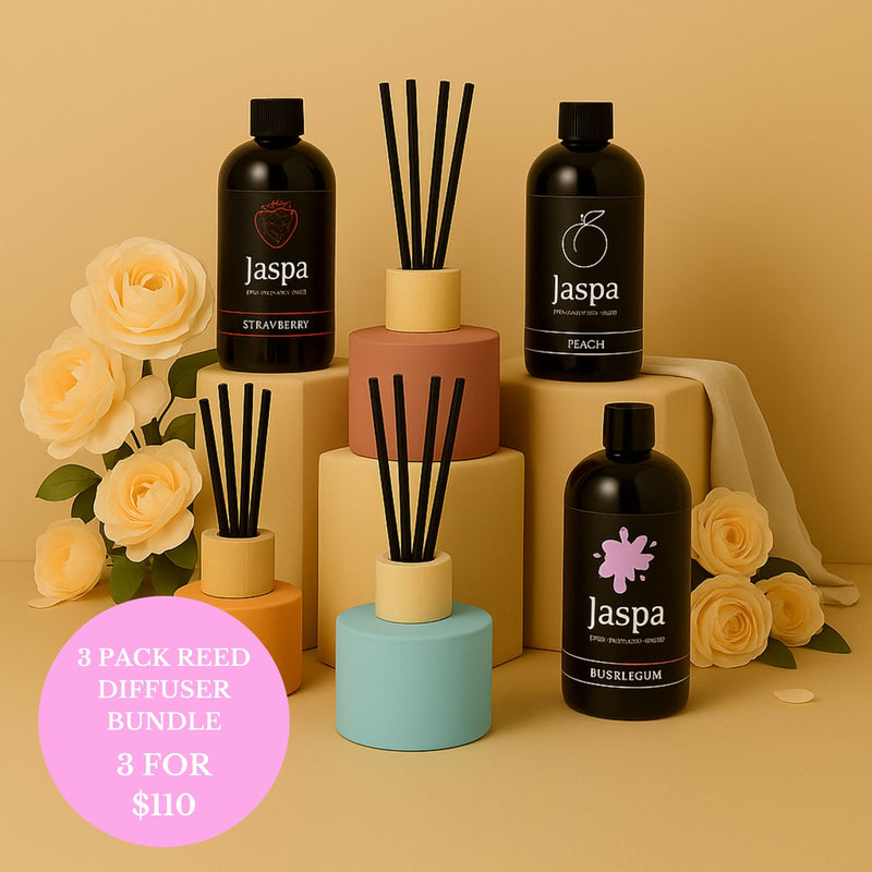Jaspa reed diffuser sets displayed together