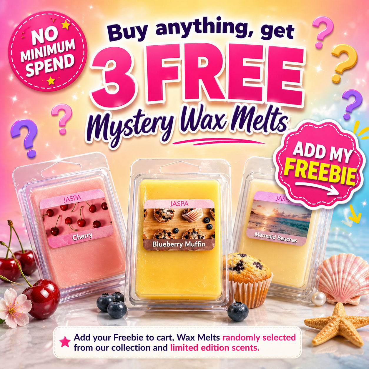 3 FREE Mystery Wax Melts 🎁