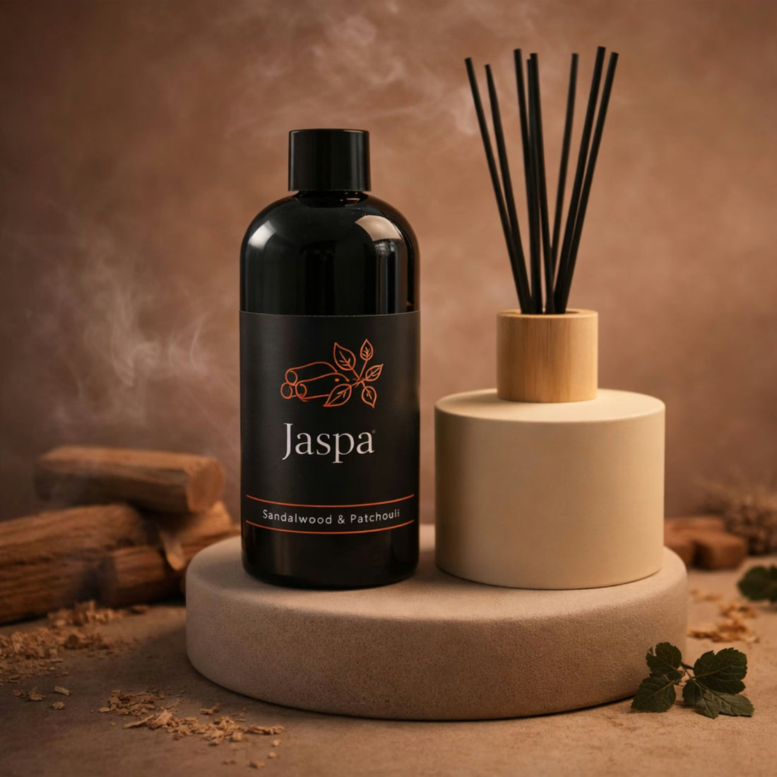 Sandalwood & Patchouli Reed Diffuser Set