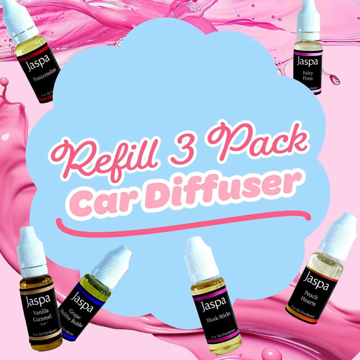 Car Air Freshener 3 Pack Refill