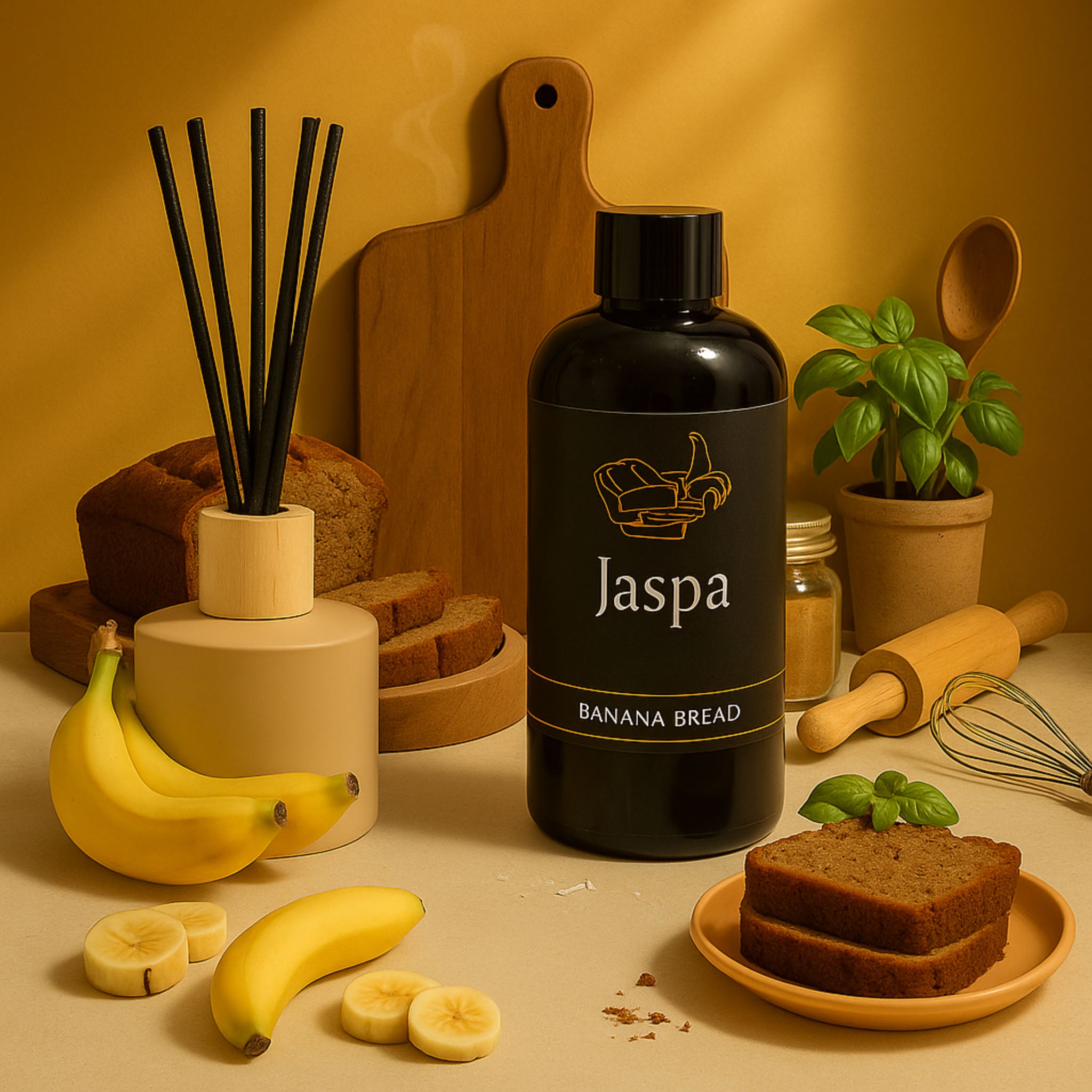 Banana Bread Reed Diffuser Set