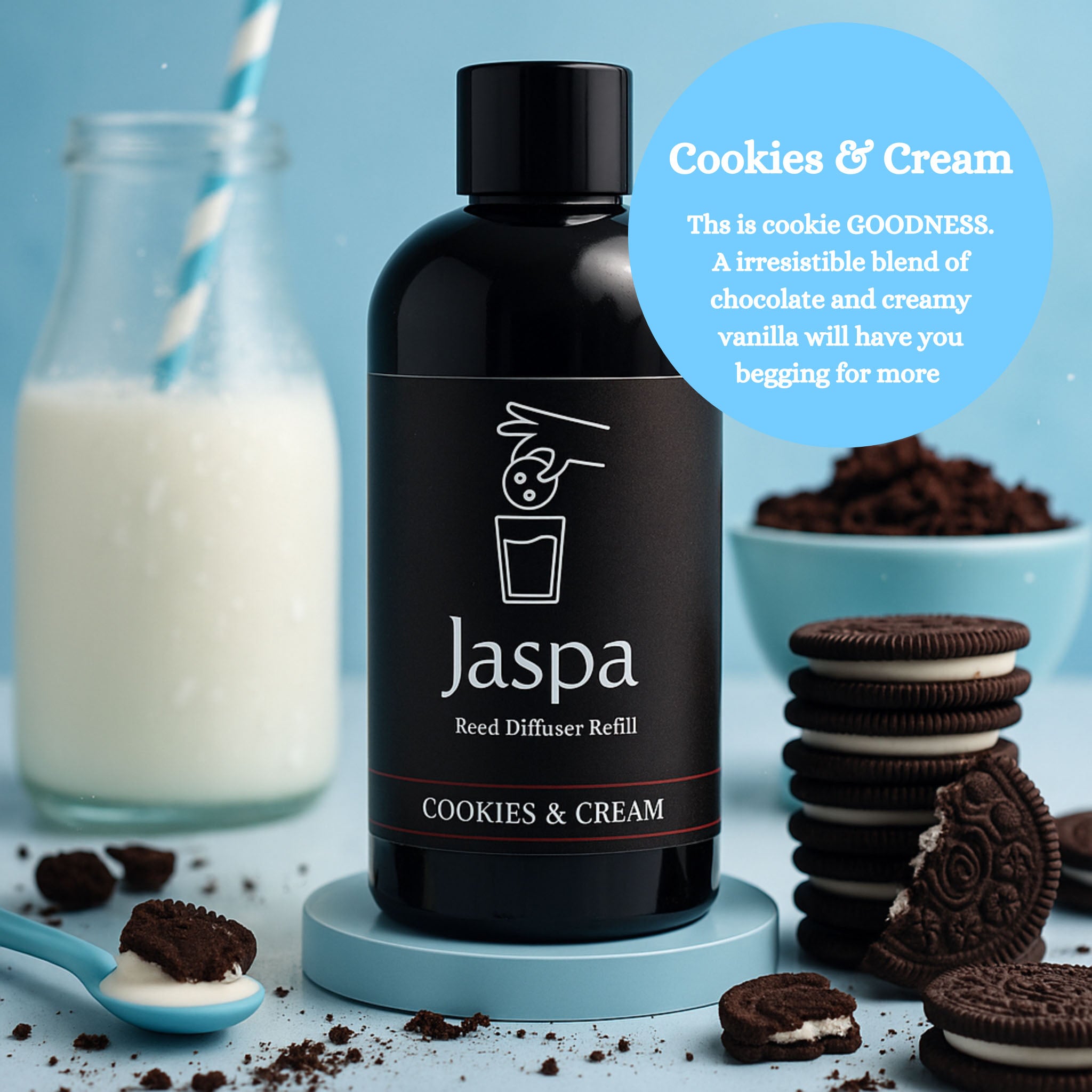 Cookies & Cream Reed Diffuser Set