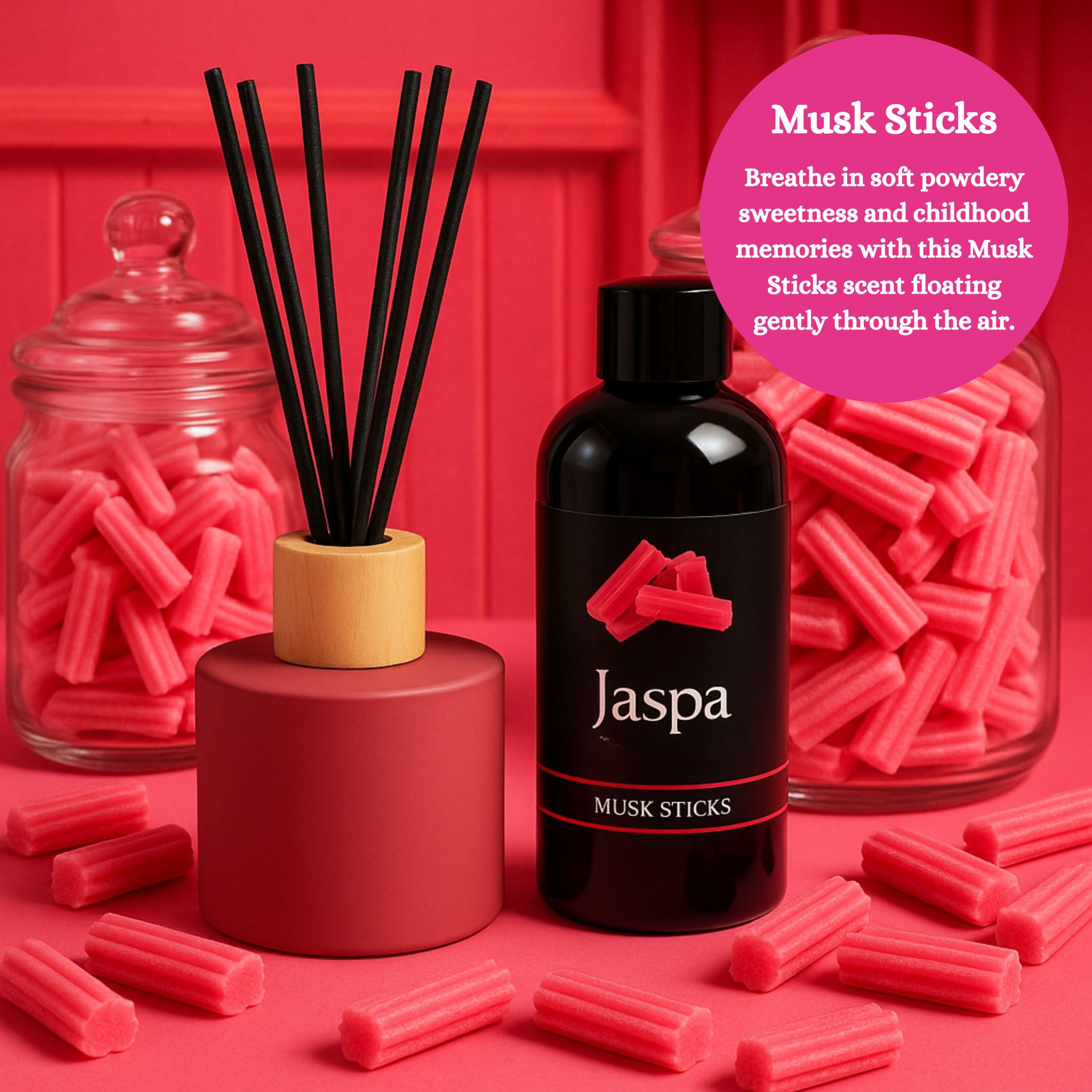 Musk Sticks Reed Diffuser Set