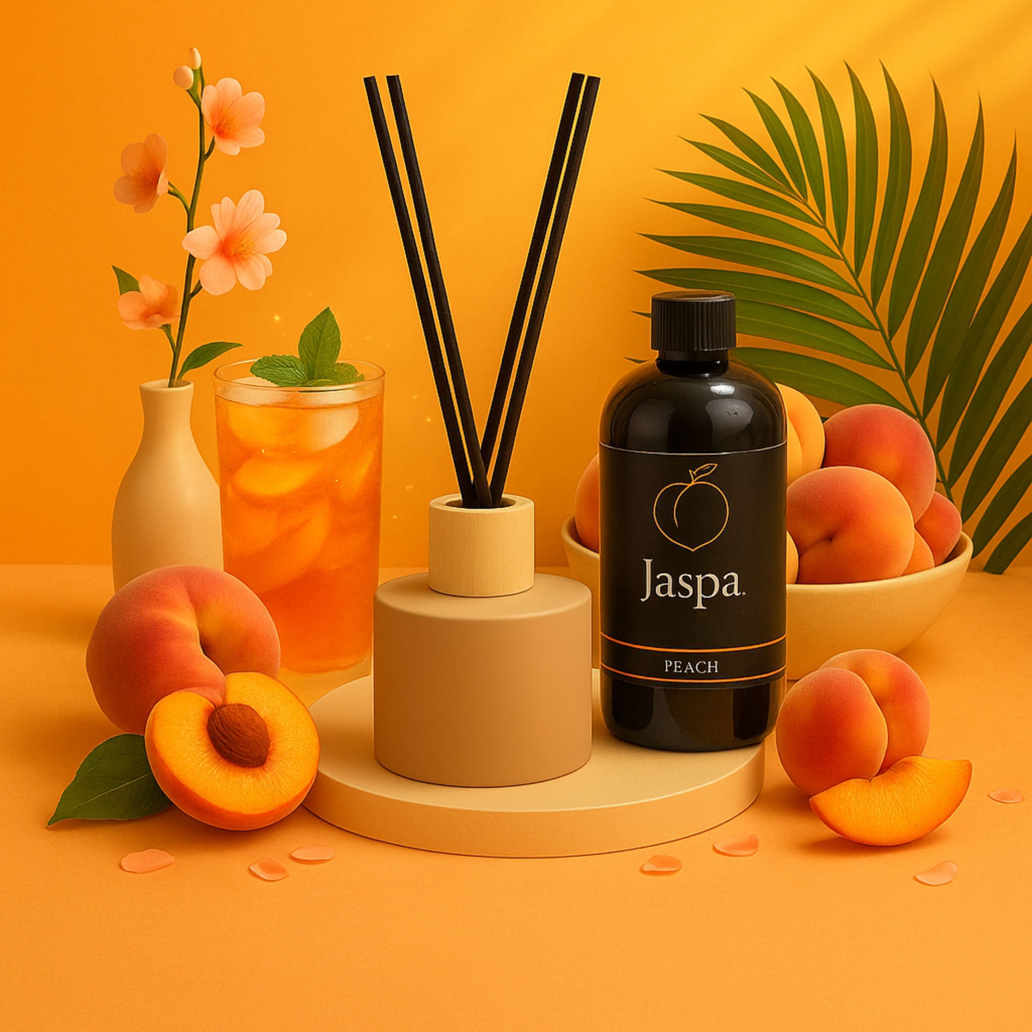 Peach Reed Diffuser Set