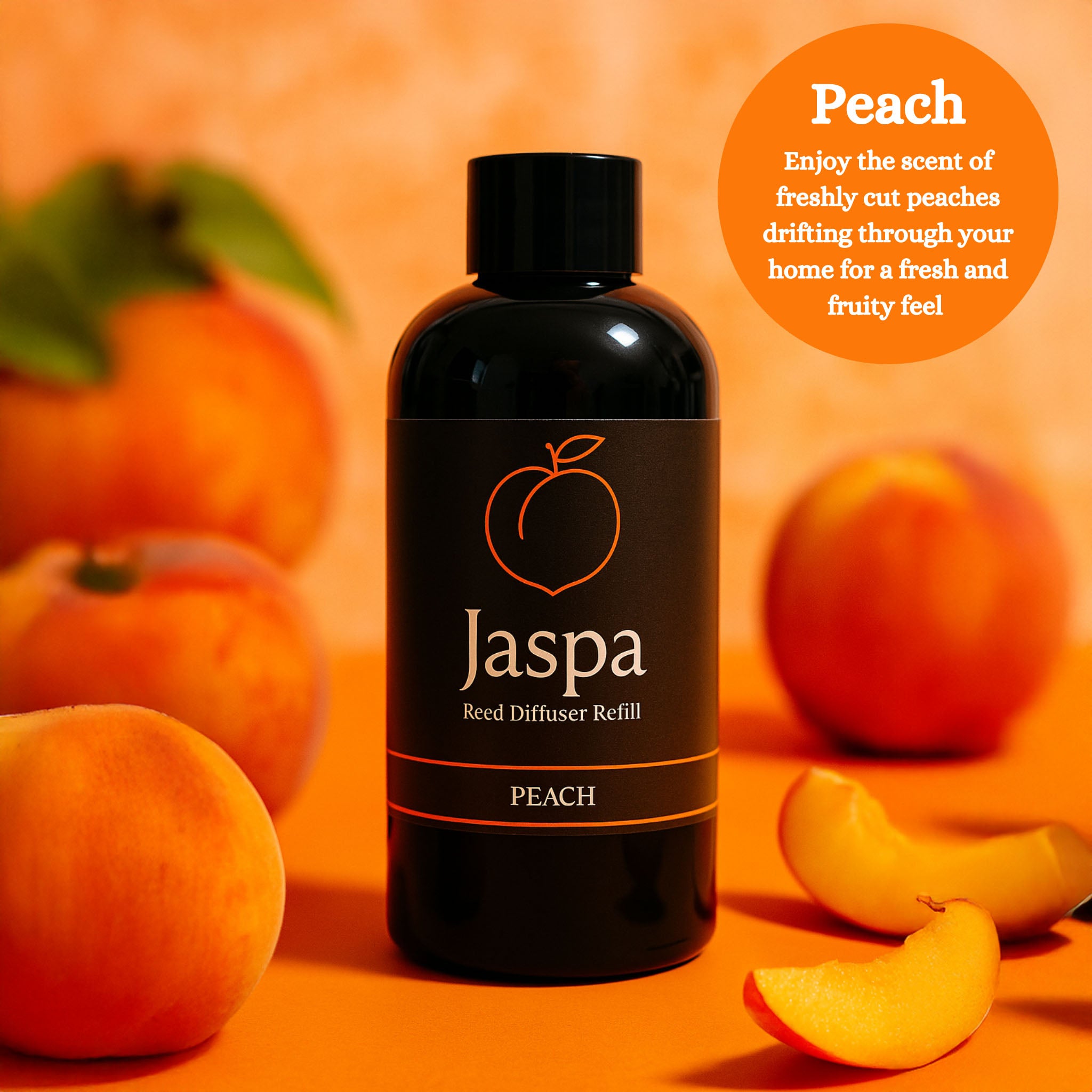 Peach Reed Diffuser Set