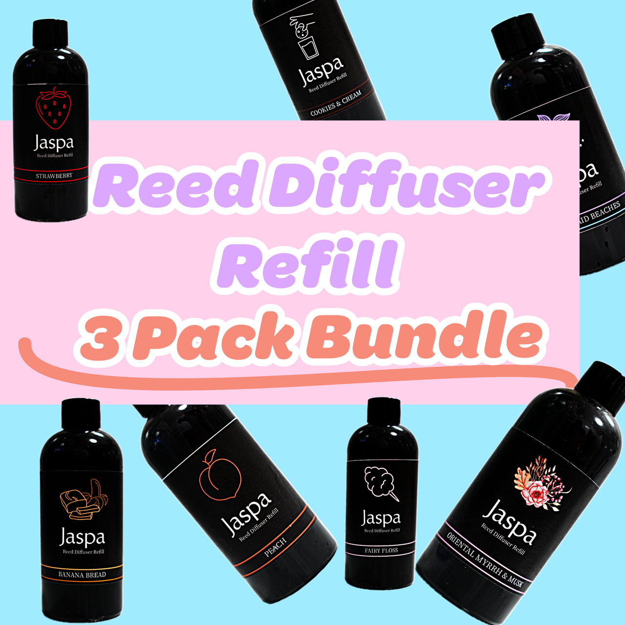 Reed Diffuser Refills - 3 Pack