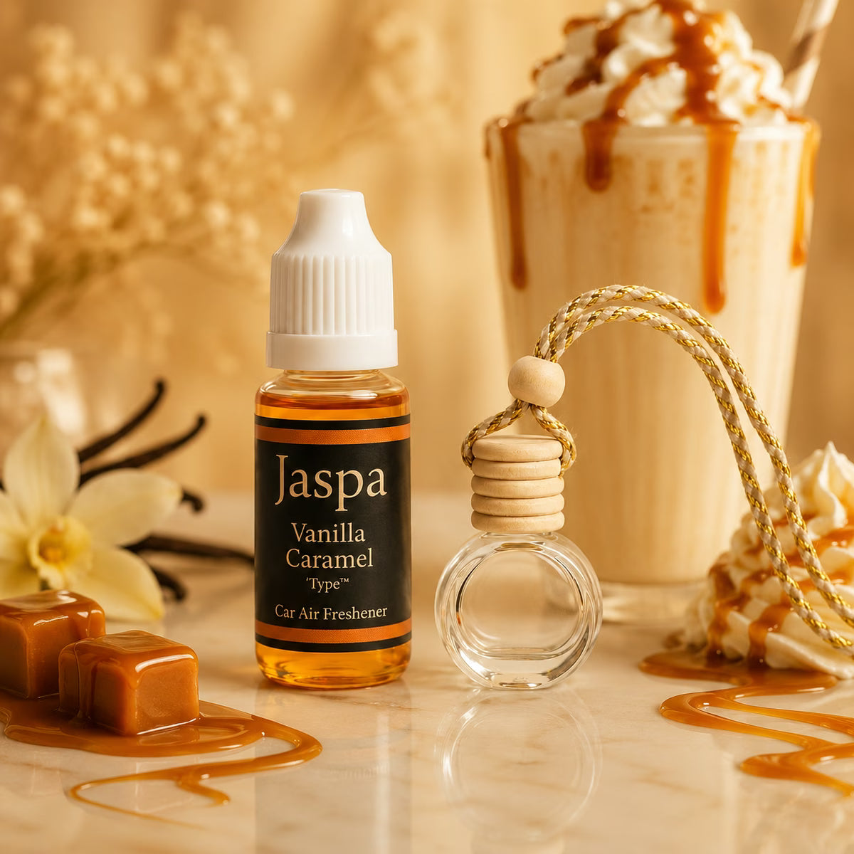 Vanilla Caramel - Car Diffuser with Refill