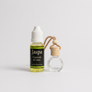 Coconut & Lime Car Diffuser with Refill on grey studio background