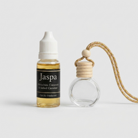 Pistachio, Coconut & Salted Caramel Car Diffuser with Refill on grey studio background