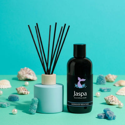 Mermaid Beaches Reed Diffuser Set – Ocean Blue vessel